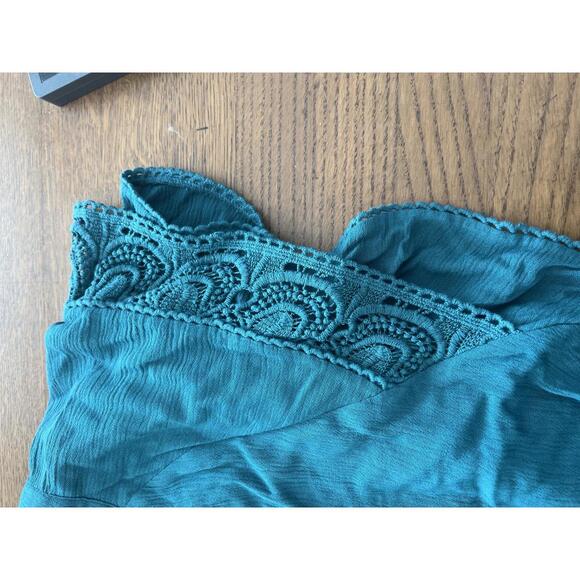DR2 Women's Teal Blouse with Lace Details - Size 3X - Picture 4 of 6